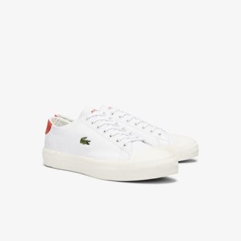 Lacoste Gripshot Leather Sneakers Pánské - Tenisky Bílé / Béžový | CZ-D7uirW